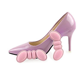 Set of 2 Butterfly Shape Heel Cushion Anti-Slip Heel Grips Self-Adhesive Heel Pads