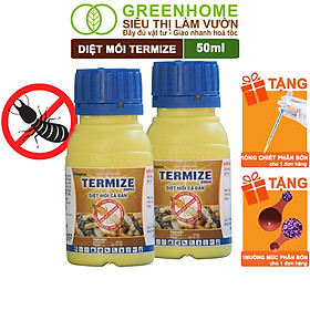 Thuốc Diệt Mối Tận Gốc Greenhome Termize 200SC, Chai 50ml, Sinh Học Thế Hệ Mới, An Toàn, Không Mùi, Diệt Cả Đàn