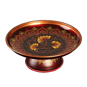 Mua Dĩa trái cây Hoa sen chạm NỔI tinh tế (22cm)