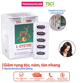 Viên uống Lcystine Hộp 60 Viên - Hỗ trợ làm đẹp da, giảm rụng tóc , hết nám