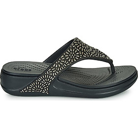 Dép kẹp Nữ Crocs Monterey Diamante Wedg 206343-001