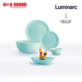 Bộ bàn ăn thủy tinh Luminarc Diwali Light Turquoise 12 món - LUDILITUR12M