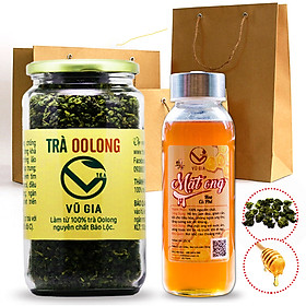 Combo Trà Oolong 400g + Mật Ong Hoa Cà Phê 420g - Nguyên Chất Vũ Gia - Món Quà Cho Sức Khỏe