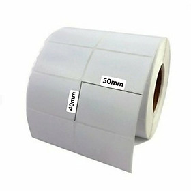 Mua Decal giấy in mã vạch 50x40mm 50m