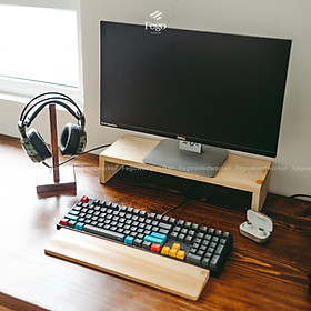 Kệ gỗ để màn hình máy tính, laptop cho bàn làm việc