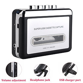 Cassette Player Cassette To Mp3 Converter Capture Audio Music Player Convert Tape Cassette On Tape To Pc