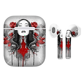 Mua Miếng dán skin chống bẩn cho tai nghe AirPods in hình Akane Nhật Bản - CHR015 (bản không dây 1 và 2)