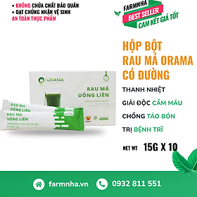 Rau Má Uống Liền ORAMA có đường - Hàng chính hãng - Rau má tươi nguyên chất