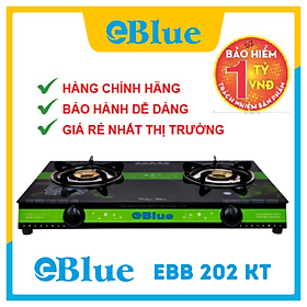 Mua Bếp gas đôi mặt kính Eblue SN 202 KT hàng chính hãng