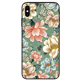 Ốp lưng dành cho Iphone X / Xs - Iphone Xs Max - Iphone Xr mẫu Hoa Xanh Hồng Vàng