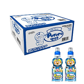 Thùng 24 Chai Nước Uống Pororo Hương Vị Sữa 235ml