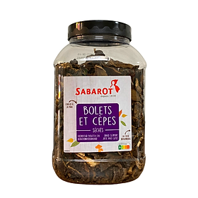 Nấm Khô Porcini - Bolets et Cèpes Séchés Sabarot Chuyên Dùng Nhà Hàng, Khách Sạn Hộp 500Gram [Nhập Khẩu Pháp]