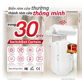 Thiết bị rèm cửa thông minh VAYO - SwitchBot Curtain - Hàng chính hãng - Motor điện thông minh - Điều khiển qua app, cài đặt thời gian, cảm biến ánh sáng, liên kết Hub Mini/++ tương thích với Alexa, Google Home, HomePod, IFTTT