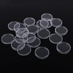 20 Miếng Clear Coin Case Vòng Lưu Trữ Hiển Thị Chủ Cung Cấp Trong Suốt