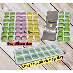 Mua Khay đá silicon dẻo có nắp 14ô dễ dàng sử dụng