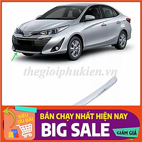 Ốp cản trước Toyota Vios 2019 mạ Crom cao cấp