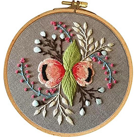 Bộ Dụng Cụ Vá DIY Với Thêu Thêu Cross Stitch Craft - Hoa Văn