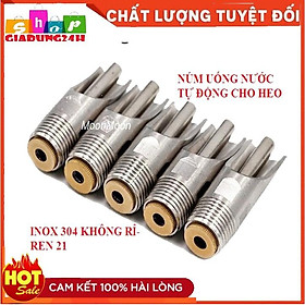 Núm INOX cho heo uống nước- Vòi cho heo uống nước tự động