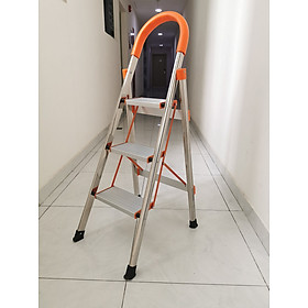 Mua Thang Nhôm ghế 3 bậc cao cấp gọn nhẹ đa năng inox 304 cực kì chắc chắn
