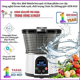 Mua Máy rửa và khử khuẩn thực phẩm bằng Ozone  chứng nhận Châu Âu. Thương hiệu Mỹ Septree cao cấp AXM-810. HÀNG CHÍNH HÃNG
