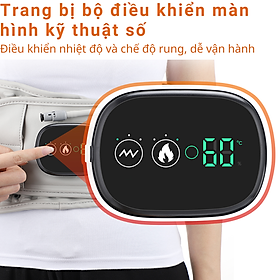 Đai Lưng Cột Sống HAILICE Massage "Rung Nhiệt" Hồng Ngoại hết Thoát Vị Đĩa Đệm, Tập Gym THStorm