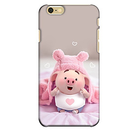 Ốp lưng nhựa cứng nhám dành cho iPhone 6 in hình Heo Dễ Thương