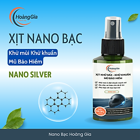 Xịt Khử Mùi Mũ Bảo Hiểm Nano Bạc Hoàng Gia Diệt Khuẩn Khử Mùi, Bảo Vệ Da Đầu & Tóc - 100ml