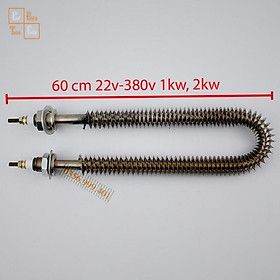 Mua Điện trở sấy khô chữ U 60cm công suất 1KW 2KW điện áp 220V 380V có cánh tản nhiệt