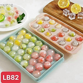 Mua Khay Làm Đá Thạch Bi Nhựa Tròn Làm Hoa Quả Trái Cây/ Khuôn Rau Câu  33 Viên Hàng Loại 1. 15A