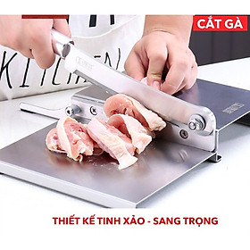 Dao Thái Thịt Gà, Rau Củ Quả, Thái Đa Năng, BH 5 Năm, Đổi Lỗi Trong 3 Năm, Inox 430 - Tặng Tay Mài Dao