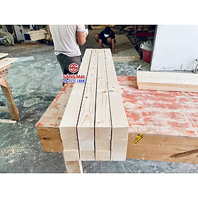 Mua  MS56  Thanh gỗ thông vuông 6cm x 6cm x dài 120cm + láng mịn 4 mặt