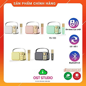 Mua Loa Karaoke Bluetooth YS 103 Kèm 1 Micro Không Dây  Âm Thanh Siêu Hay  Thiết Kế Sang Trọng Nhỏ Gọn Tiện Lợi  Dễ Sử Dụng.