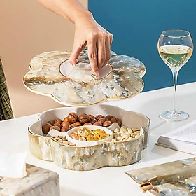 Mua Khay đựng mứt tết bằng sứ xương cao cấp màu ánh trai