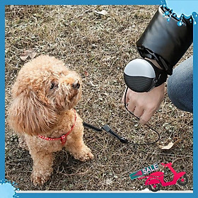  Đồng Hồ đeo tay dắt chó có thể co giản thu vào PET LEASH (Xám Đen)