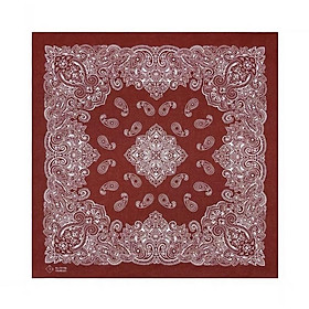 Khăn bandana vuông hoa văn đối xứng hạt điều size 55cm - Maben
