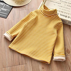 Áo cổ cao lót lông cho bé