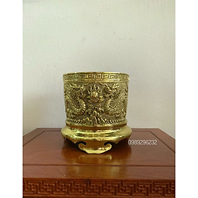 Mua Lư hương   bát nhang bằng đồng vàng 16