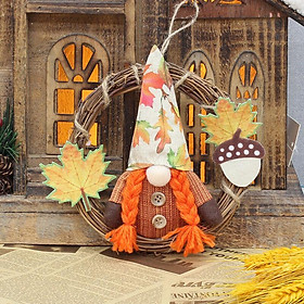 1 mảnh Décoration de Lễ Tạ ơn D'Allemne lùn lùn mùa thu Lễ Tạ ơn Trang trại trang trại tại Dwarf Hand Pumpkin Fairy Faet