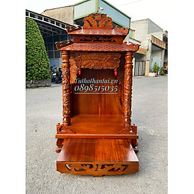 Mua Bàn thờ thần tài gỗ Tràm  mái ngói 60 X 98CM