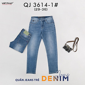 Quần Jeans Nam Cao Cấp VIỆT PHÁP/ Chất Liệu Cotton co giãn, độ bền màu cao 3614