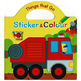 [Download Sách] Things That Go Sticker & Colour: Trucks And Diggers