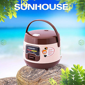 Mua Nồi Cơm Điện Nắp Gài Sunhouse SHD8208C – Nâu (1L) - Hàng chính hãng