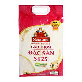 Gạo Thơm Neptune St25 Túi 5Kg