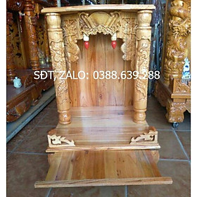 Mua Bàn Thờ Thần Tài Ông Địa 48-68cm gỗ Xoan 100%