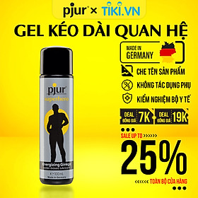 Chất bôi trơn kéo dài chống xuất tinh sớm  Pjur Superhero Glide Chai 100ml tăng cường sinh lực dành cho quý ông chiết xuất thiên nhiên an toàn