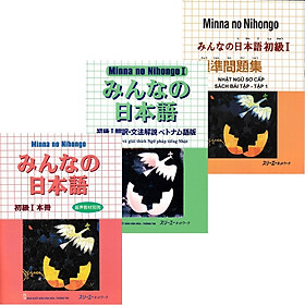 ￼Sách - Combo Minna No Nihongo 1 - Tiếng Nhật Sơ Cấp 1 - Dành Cho Trình Độ N5 ( Bộ 3 Cuốn Cơ Bản )