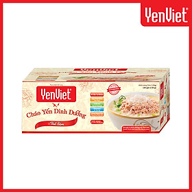 Cháo yến dinh dưỡng Yến Việt vị thịt bằm sấy thăng hoa, vitamin B, không bột ngọt, chất bảo quản thùng 30 gói x 50g