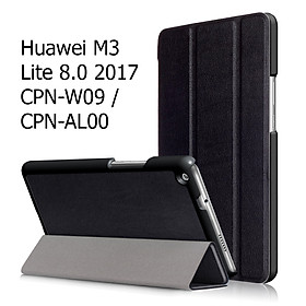 Bao Da Cover Huawei MediaPad M3 Lite 8.0 2017 CPN-W09 / CPN-AL00 Dành Cho Máy Tính Bảng - đen