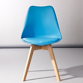 Ghế Eames chân lớn mặt nhựa lót nệm