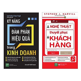 Combo Sách Kỹ Năng Làm Việc: Nghệ Thuật Thuyết Phục Khách Hàng + Kỹ Năng Đàm Phán Hiệu Quả Trong Kinh Doanh - (Xây Dựng Kĩ Năng Quản Lý, Lập Kế Hoạch, Đàm Phán)